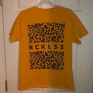 Young and reckless leopard print tee